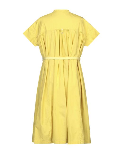 High Yellow Midi Dress
