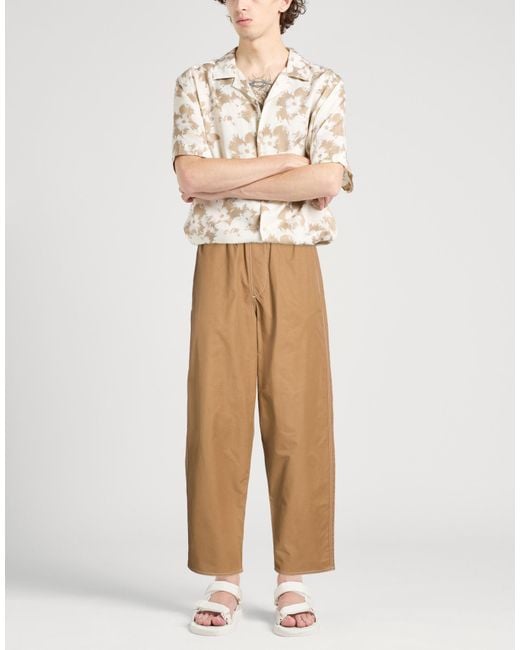 Sunnei Natural Pants Cotton, Elastane for men