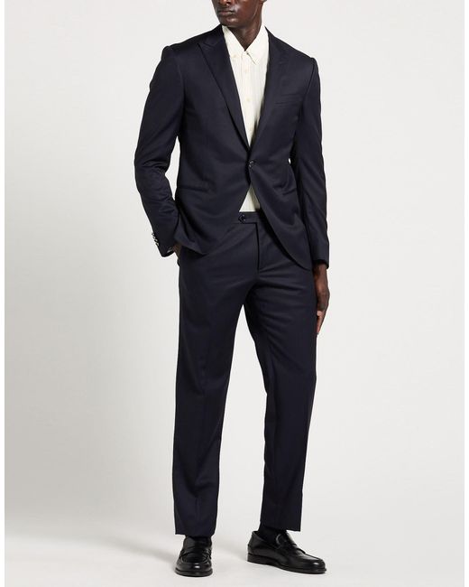 Corneliani Blue Suit Virgin Wool for men