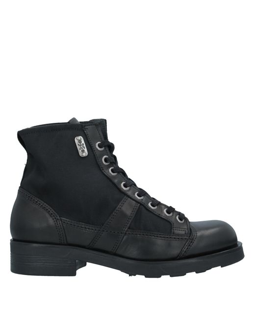O.x.s. Black Ankle Boots for men