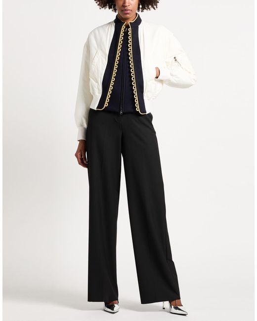 McQueen White Jacket Polyamide, Wool