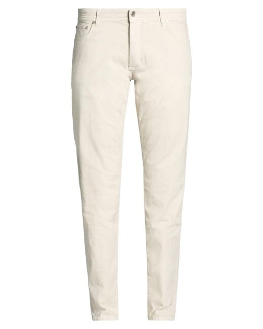 Barba Napoli Natural Pants Cotton, Linen, Elastane for men