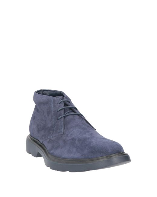 Hogan Blue Ankle Boots for men