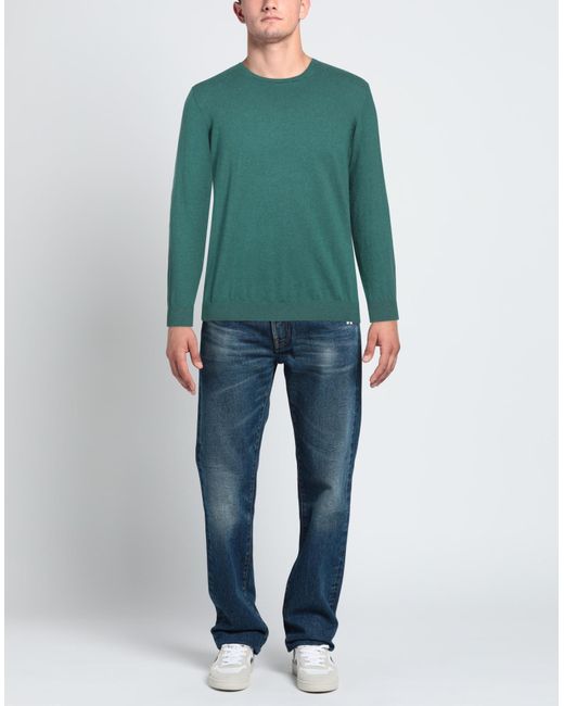 Alan Paine Green Sweater for men