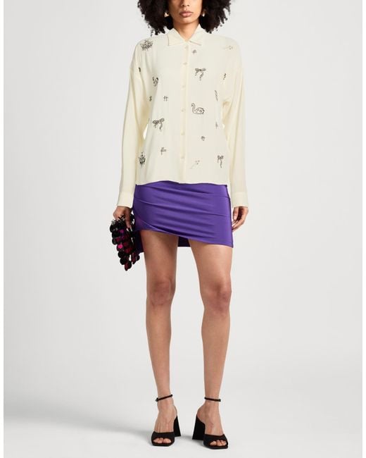 MSGM White Cream Shirt Polyester
