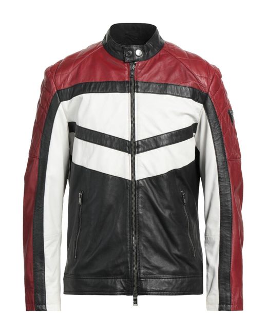 guess red jacket men
