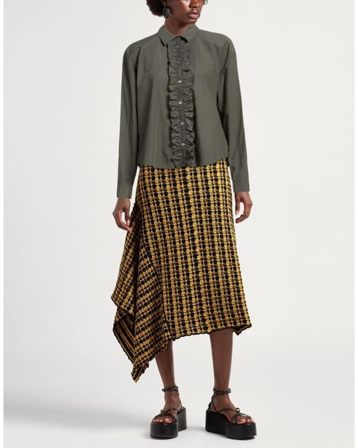 Robert Friedman Gray Military Shirt Cotton