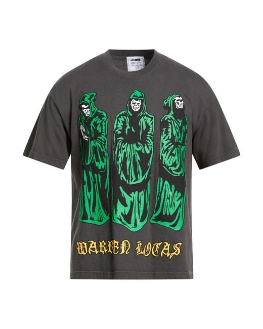 Warren Lotas Green Charcoal T-Shirt Cotton for men