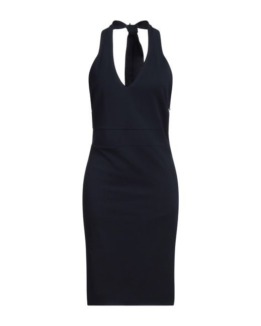 Siste's Blue Mini Dress Polyester, Elastane