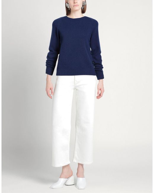 MIA BASIC Blue Sweater Merino Wool, Cashmere