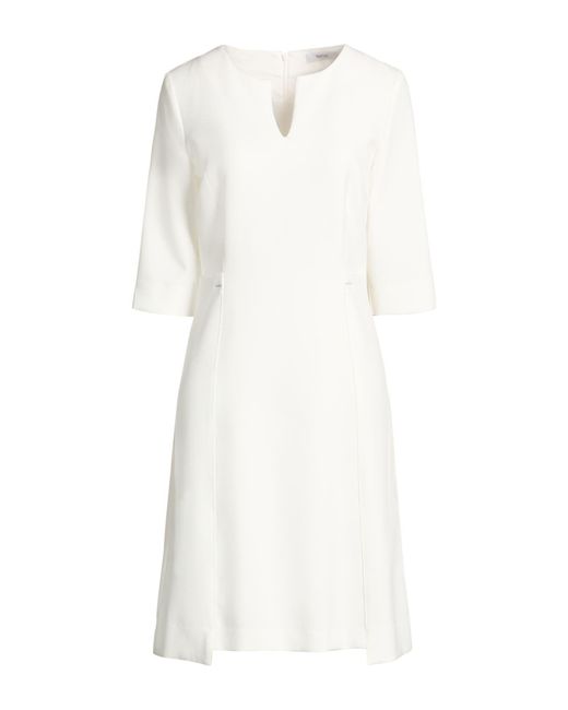Furore White Midi Dress Polyester, Viscose, Elastane