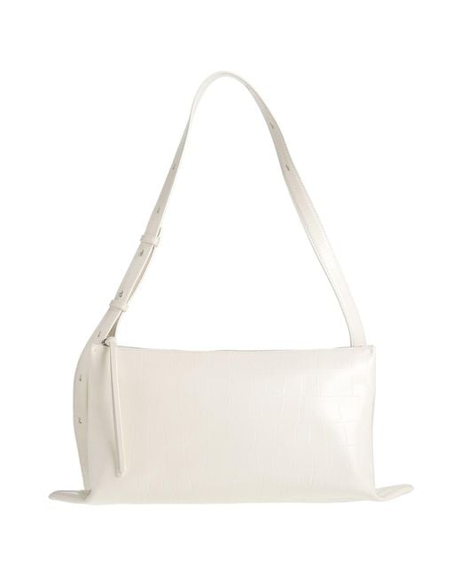 Jil Sander White Shoulder Bags