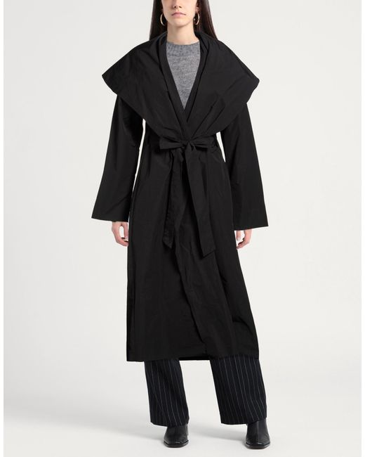 J'M DESIGN Black Overcoats & Trench Coats