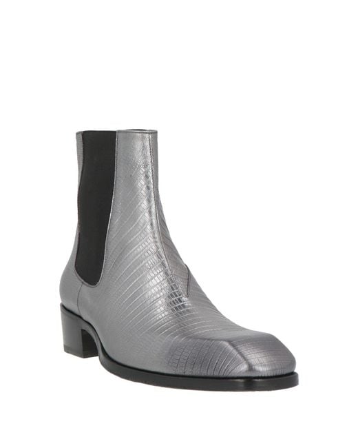 Tom Ford Gray Ankle Boots for men