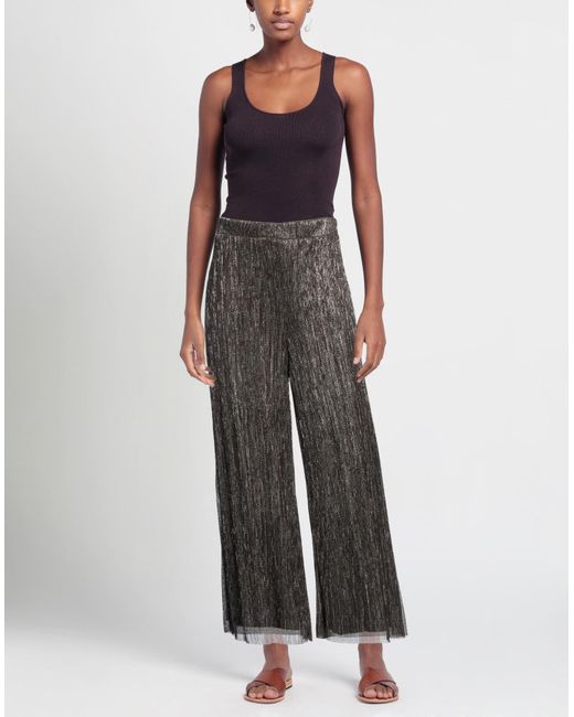 Joseph Ribkoff Gray Dark Pants Polyester, Lurex