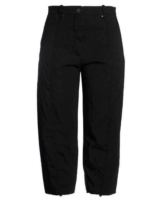 Masnada Black Pants Linen, Viscose, Elastane