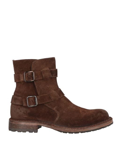 Moma Brown Ankle Boots Leather