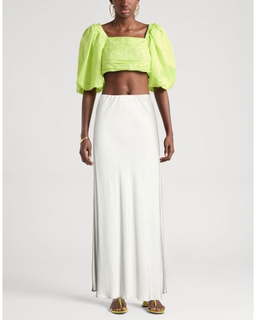 ViCOLO White Light Maxi Skirt Viscose
