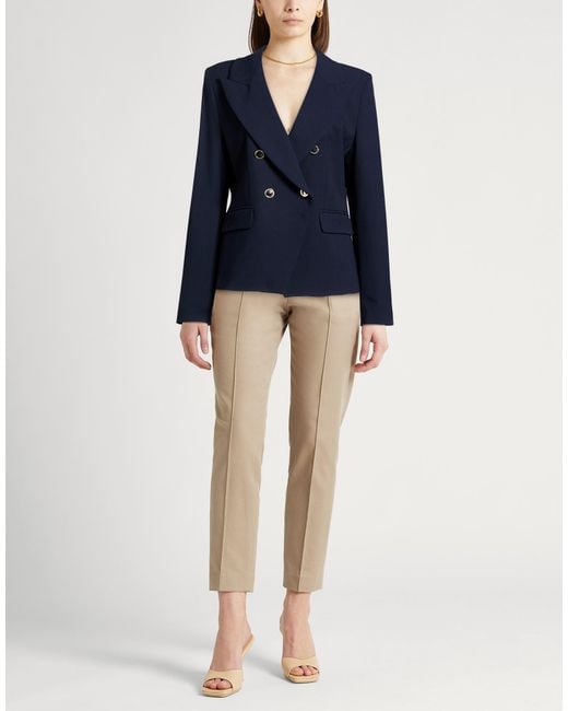 Marella Blue Blazer Polyester, Virgin Wool, Elastane
