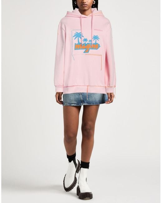 MSGM Pink Sweatshirt Cotton