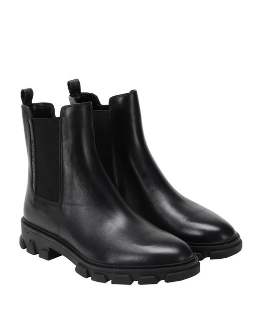 MICHAEL Michael Kors Black Ridley Leather Ankle Boot