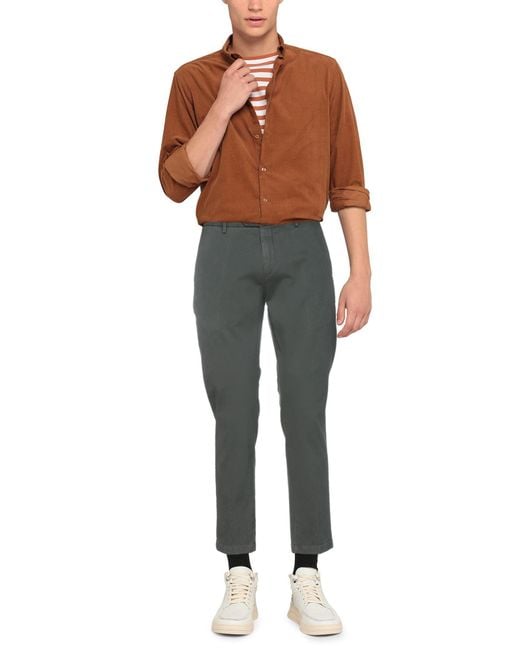 BE ABLE Gray Military Pants Cotton, Elastane for men