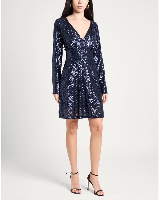 Le twins Blue Mini-Kleid
