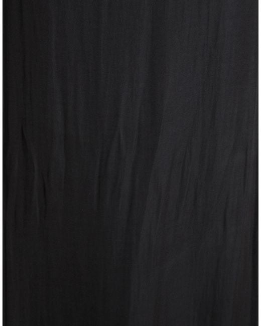 Maje Black Midi Dress Polyester, Polyamide