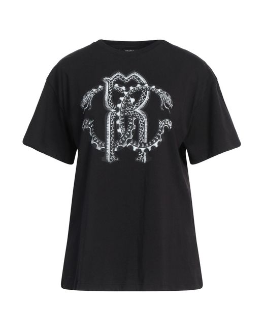 Roberto Cavalli Black T-Shirt Cotton