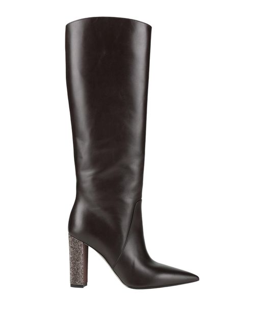 Rene Caovilla Brown Chocolate Boot Leather