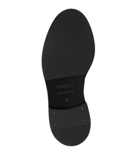 Le Silla Black Ankle Boots Leather, Textile Fibers