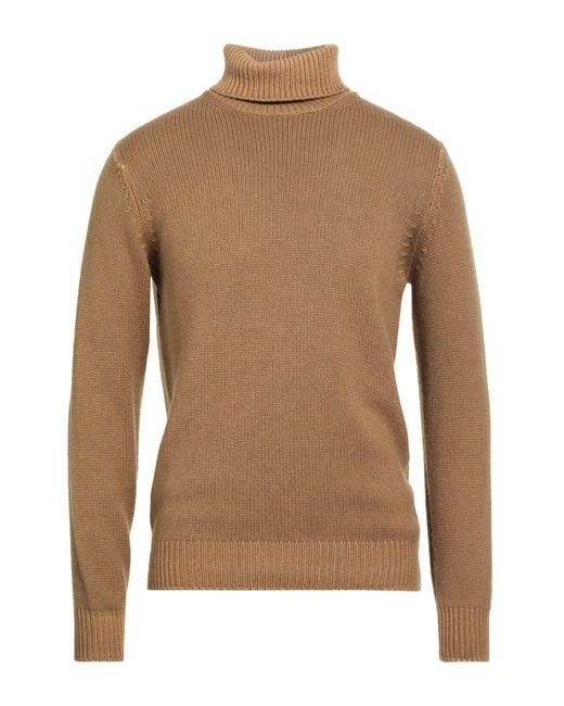 FILIPPO DE LAURENTIIS Brown Turtleneck for men