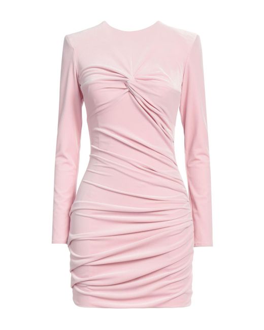 Elisabetta Franchi Pink Mini Dress Polyester, Elastane