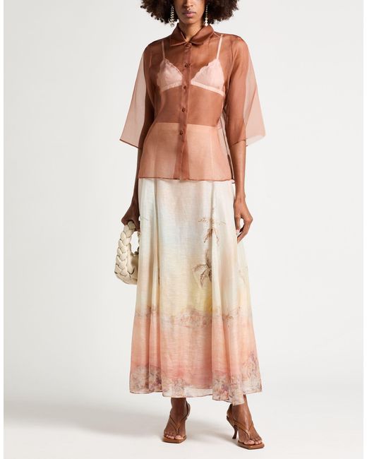 Zimmermann Natural Maxi Skirts