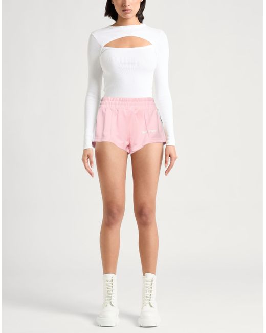 Palm Angels Pink Shorts & Bermuda Shorts Polyester