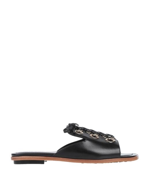 Tod's Black Sandals