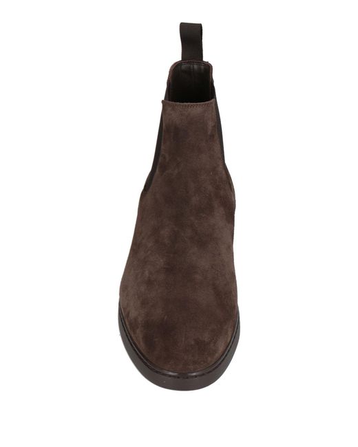 Doucal's Brown Ankle Boots Leather for men