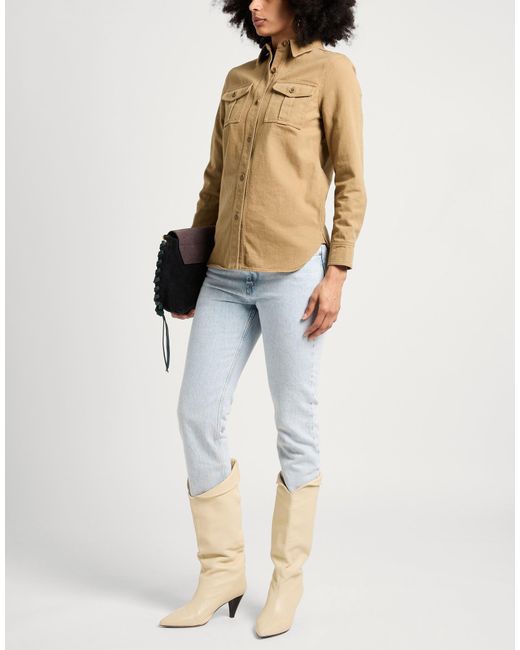 Isabel Marant Natural Camel Denim Shirt Cotton