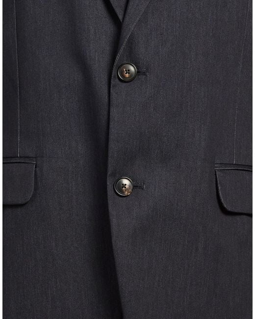 Rrd Black Blazer Cotton, Polyamide, Elastane for men