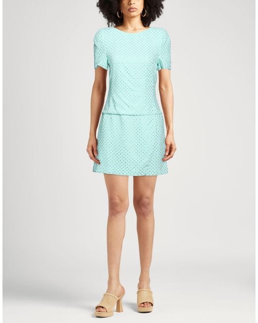 Amen Blue Mini Dress Polyester