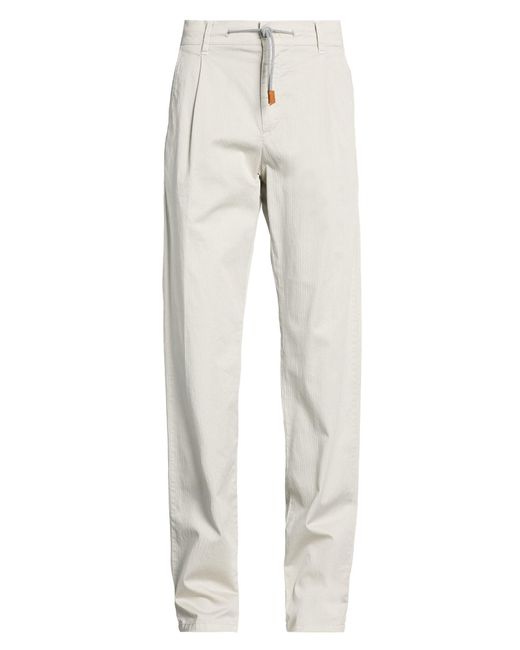 Eleventy Gray Pants Cotton, Elastane for men