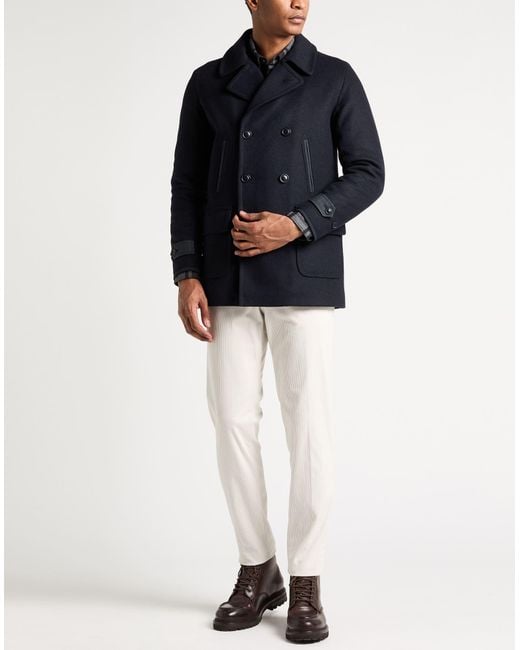 Barbour Blue Coat Wool, Polyamide for men