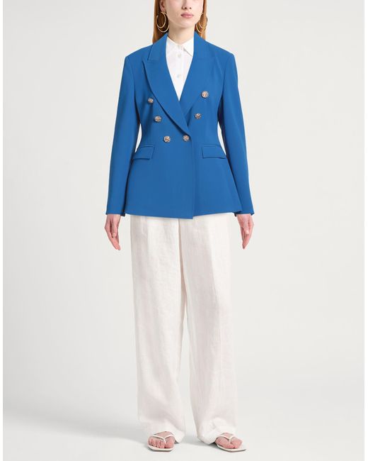 Hanita Blue H Couture Bright Blazer Polyester