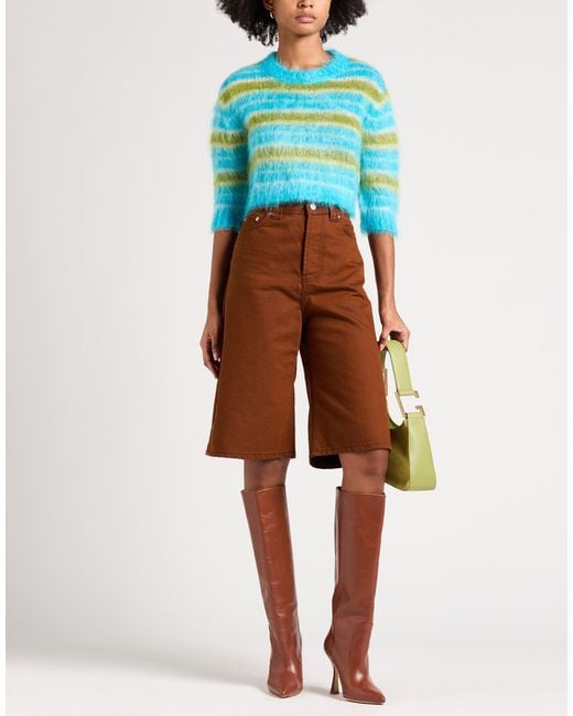 Marni Blue Sweater Mohair Wool, Polyamide