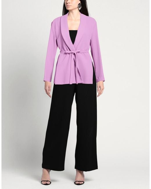 MÊME ROAD Purple Blazer Polyester, Elastane