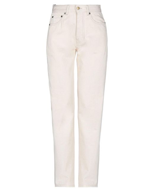 Victoria Beckham White Jeans Cotton