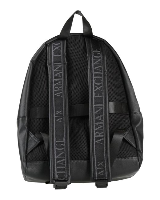 ARMANI EXCHANGE Black Rucksack for men