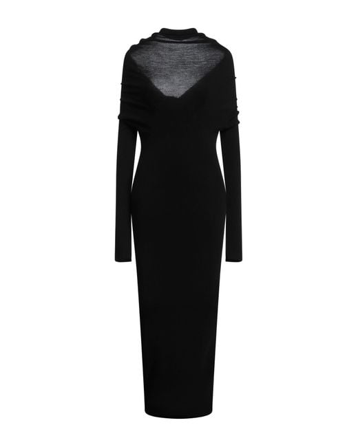 Jacquemus Black Maxi Dress Virgin Wool, Polyamide, Elastane