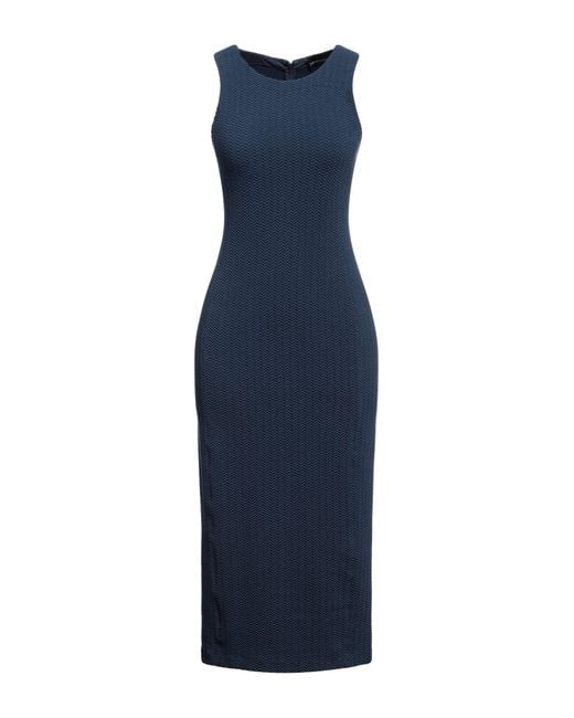 Emporio Armani Blue Midi-Kleid