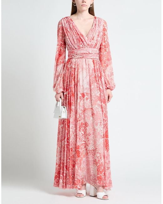 Giambattista Valli Red Maxi-Kleid